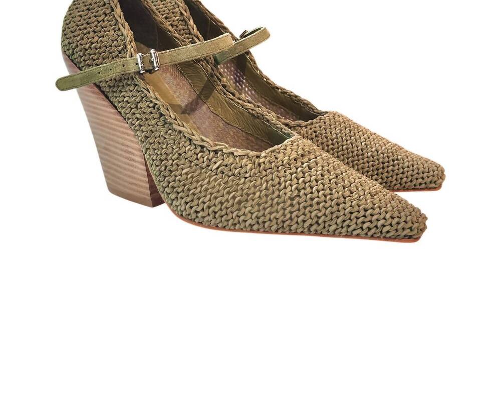 NEW JEFFREY CAMPBELL women's mable mary janes in olive